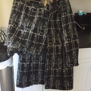 Short length coat and matching skirt